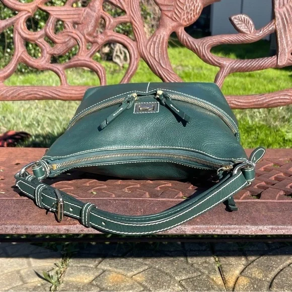 Vintage Dooney & Bourke Alyssa Saffiano Leather Shoulder Bag - Picture 6 of 12